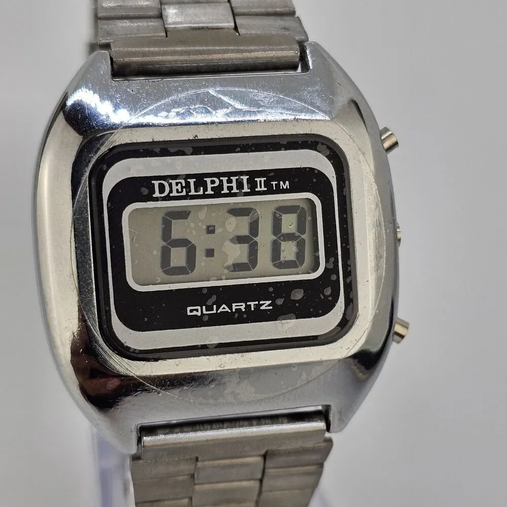 VTG 35MM Delphi Digital‎ Men's Watch Gray Band 7